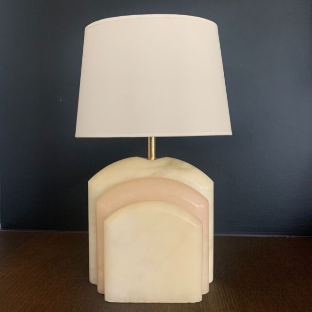 Hollywood regency marble table lamp
3-piece marble base with brass connection to fabric lampshade
20 cm wide, 40 cm high and 10 cm deep, 6 kg
Timeless mid-century design 
🟢 For sale
#vintitch #vintage #retro #cool #vintageaccesories #accesories #lighting #vintagelighting #tablelamp #marblelamp #hollywoodregencylamp #70slamp #design #vintagedesign #hollywoodregency #brass #midcentury #70s #decoration #interior #decor #homedecor #homeideasdecor #livingroomdecor #interiordesign #interiorstyling #vintageinteriorstyling #sustainabledesign #forsale #vintagedealer