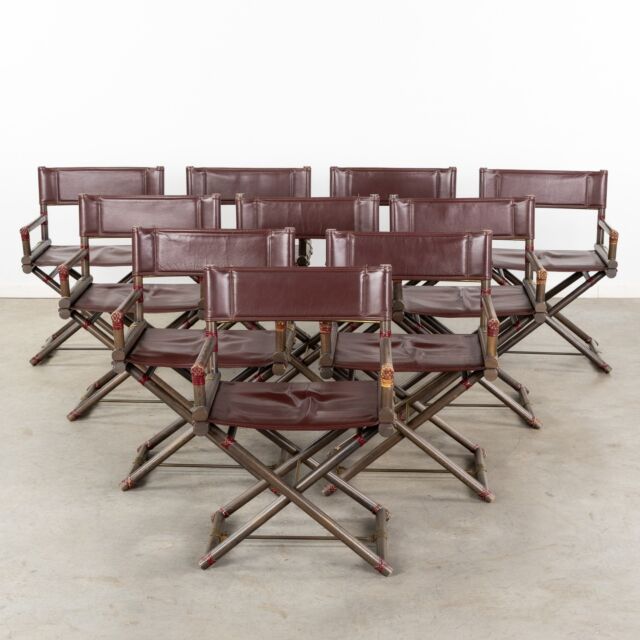 Director’s X chairs by Elinor and John Mc Guire for Lyda Levi 🟢
Suite of ten chairs made of oak, burnished brass and deep burgundy leather
60 cm wide, 50 cm deep and 81 cm high, seat height 46 cm
Rare design of the late 50s
#directorschair #regisseurstoel #chaiserégisseur #mcguire #leonardlinden #mcguire #xchair #lydalevimcguire #lydalevi #50sdesign #60sdesign #50sinterior #60sinterior #rarechair #exclusivedesign #exclusivechair #armchair #leatherchair #burgundyleather #oxbloodred #johnmcguire #decoration #interior #homedecors #interiors #interiordesign #interiorstyling #vintageinteriorstyling #interiorinspiration #interiorideas #designinspiration