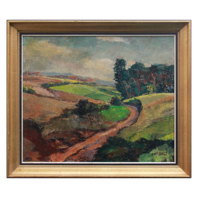 Oil on canvas by A. Van Oeyen
Landscape painting with vivid colours, 1940
70 cm by 60 cm, painting is 60 cm by 50 cm
🟢 For sale
#accessories #art #artwork #painting #landscape #landscapepainter #landscapepainting #oiloncanvas #colourful #vanoeyen #gift #artist #belgianartist #dutchartist #20thcentury #1940 #interbellum #interbellumart #decoration #interior #homedecors #interiors #interiordesign #interiorstyling #vintageinteriorstyling #interiorinspiration #interiorideas #designinspiration #vintagedealer #forsale